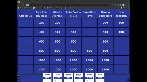 Some nerds play Custom made Jeopardy Epi.7