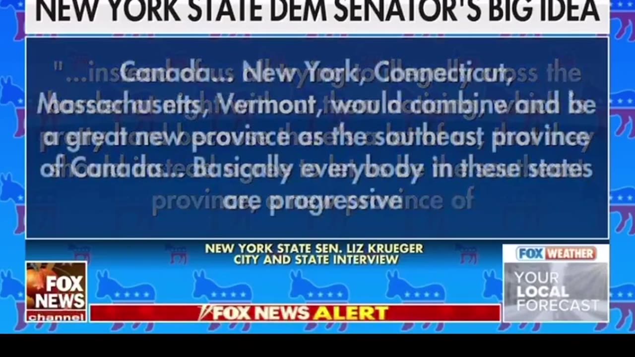 HILARIOUS: NY State Dem Senator Wants The Northeast To Join Canada