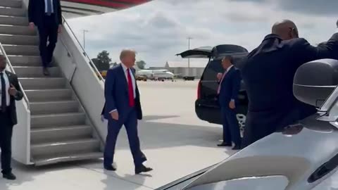 JUST IN: President Trump is wheels down in the Great State of Michigan!