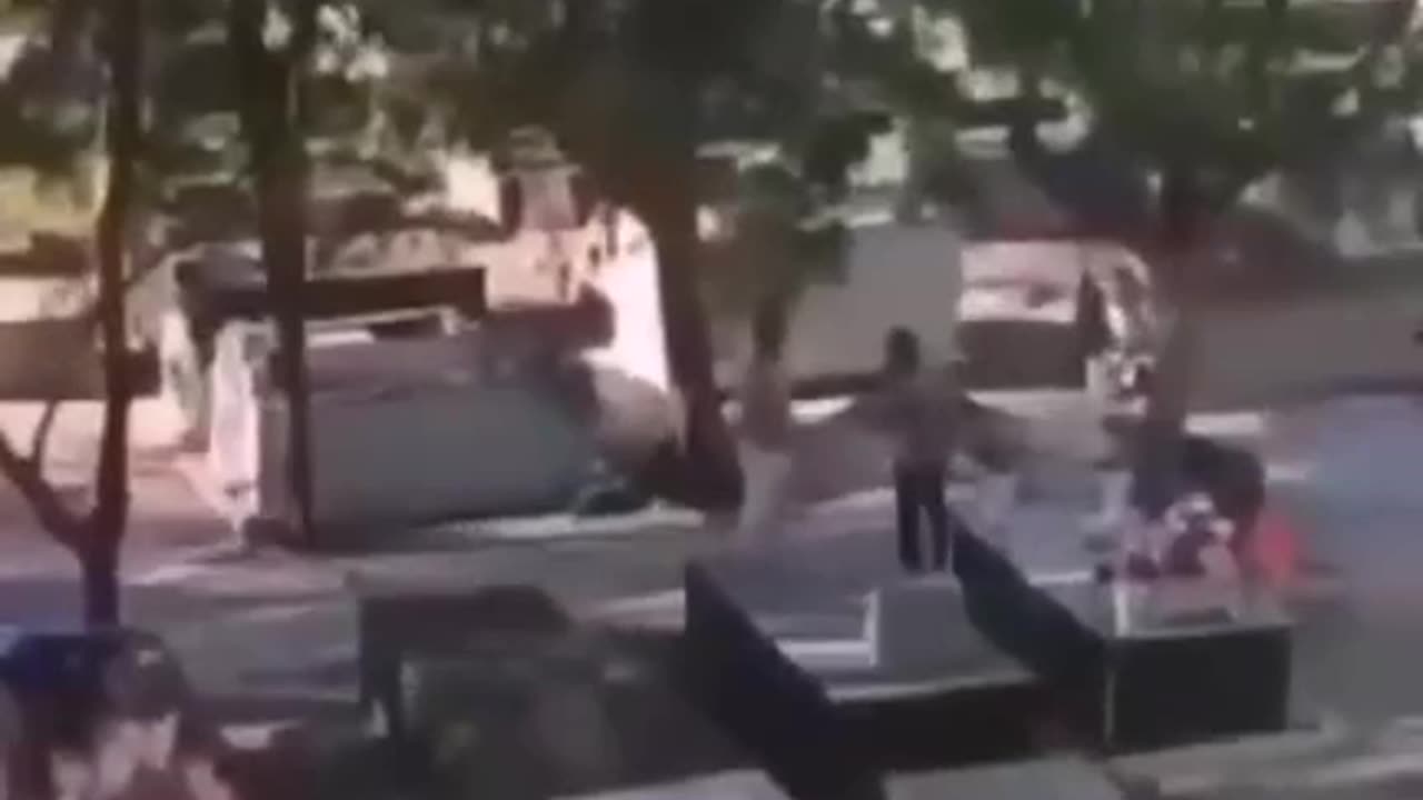 코비드 사기극 촬영장