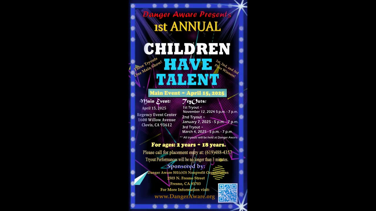 1st Annual Danger Aware Children Have Talent Contest