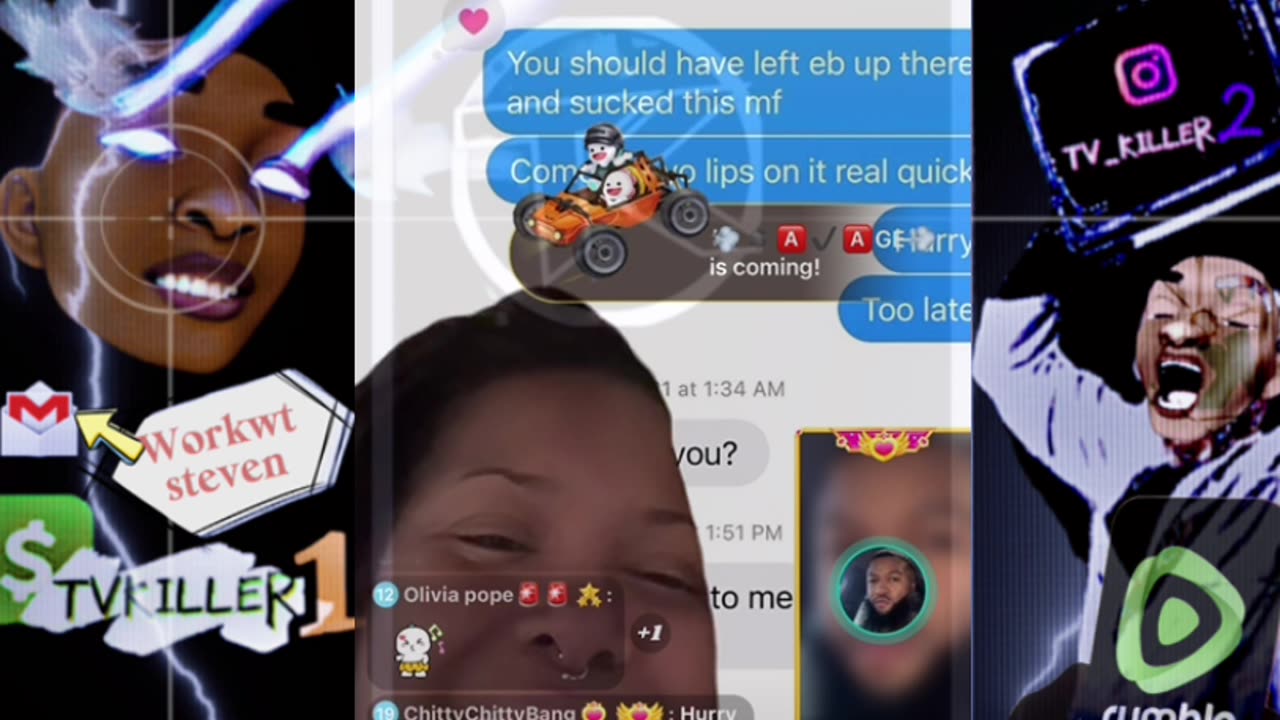 KEYZZ JOIN BIG MESSY LIVE & SHOW TEXT MESSAGES SAYS EMPRESS PARIS GAVE HIM HEAD