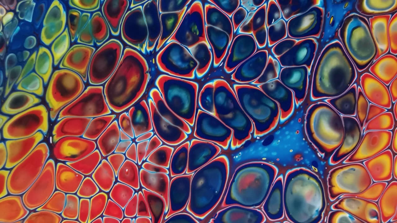 Kaleidoscope Bubbles by Fiona Art | 4K Screensaver for TV Frame