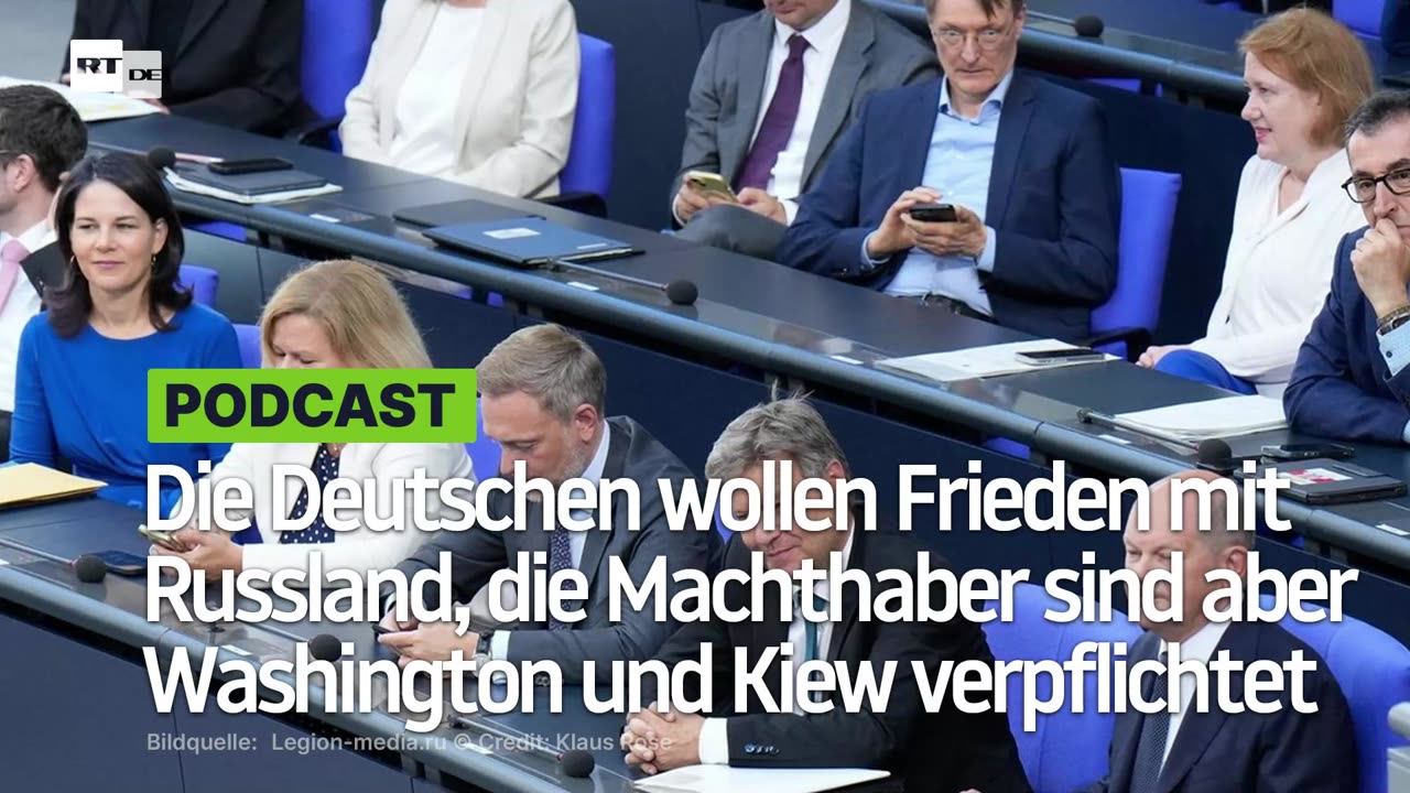 Die Deutschen wollen Frieden mit Russland, die Machthaber sind aber Washington und Kiew verpflichtet