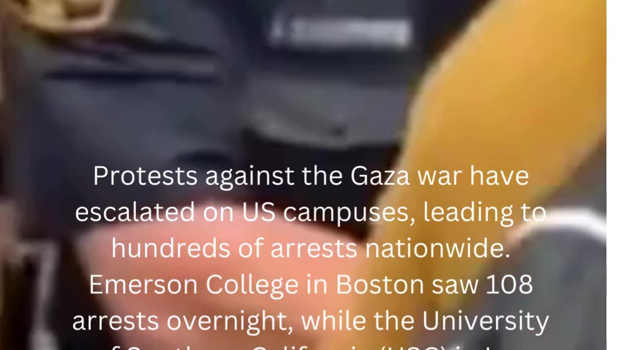 Protests Escalate on US Campuses Over Gaza Conflict: Hundreds Arrested