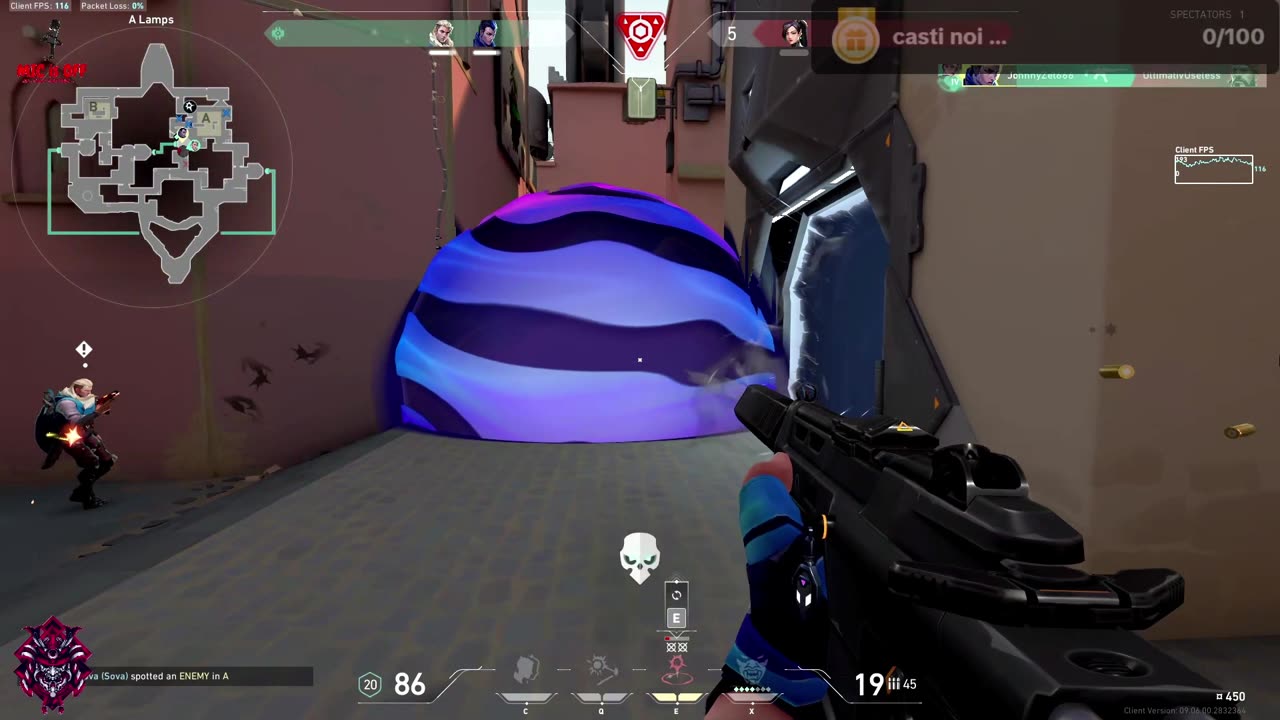 Plastic ACE on Bind map from Valorant