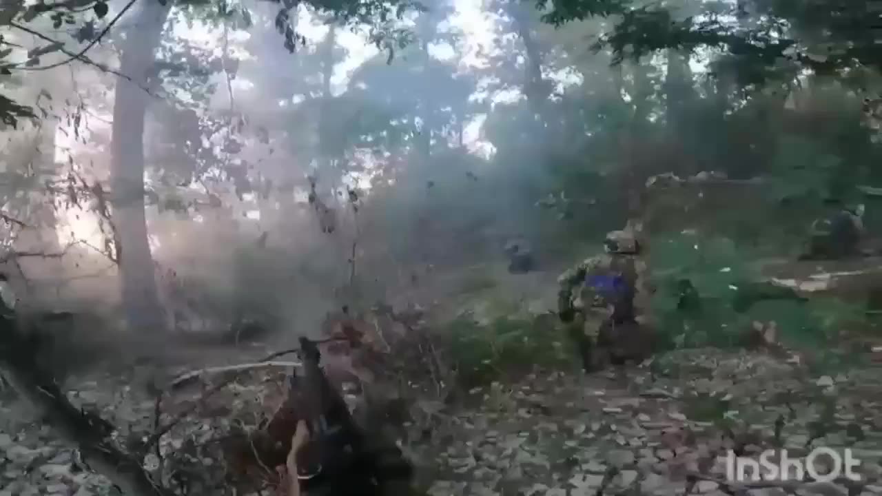 Small arms battle near the village of Krynky