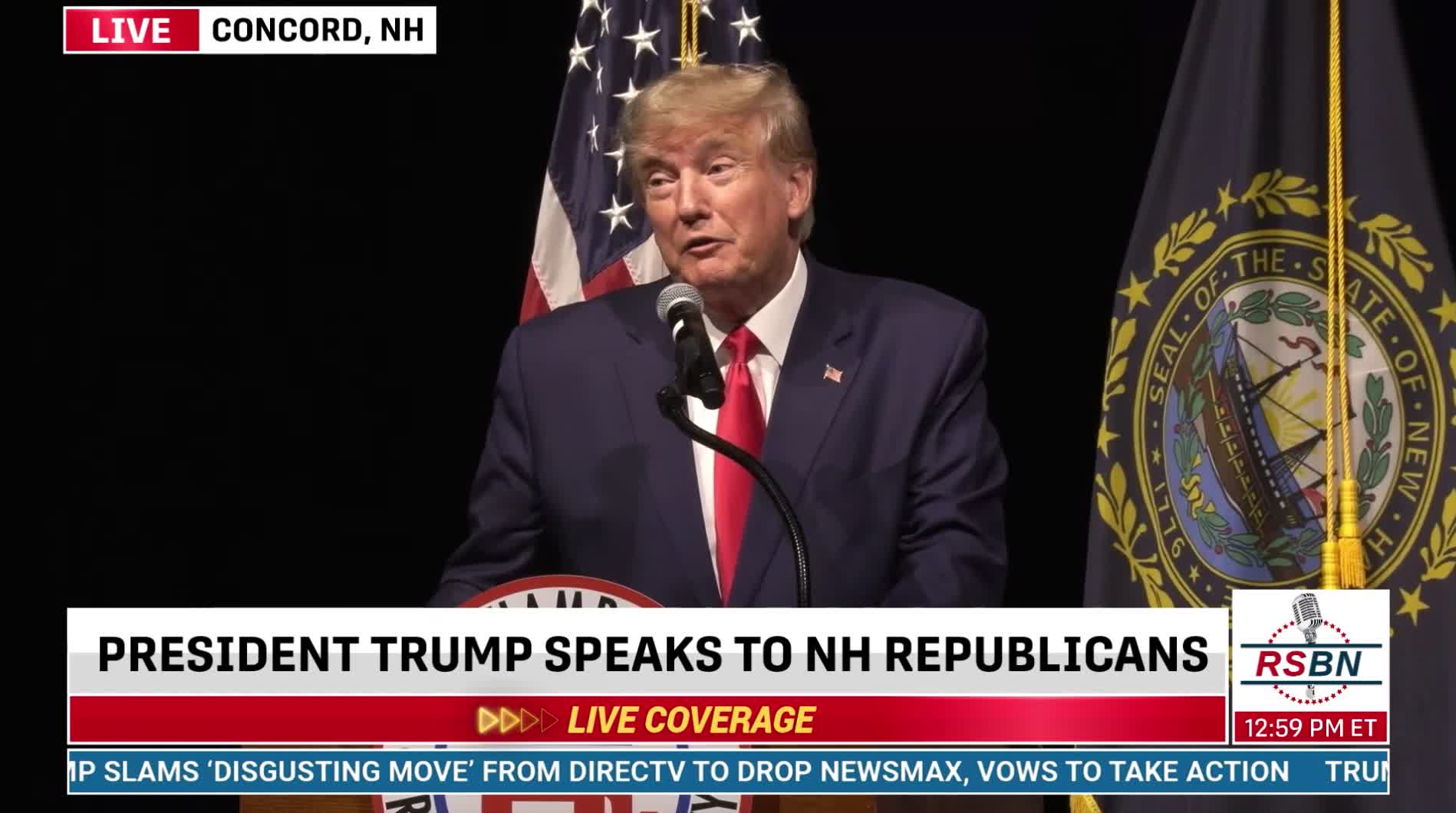 Trump: "Under Biden our nation is being destroyed by a selfish and corrupt political establishment."