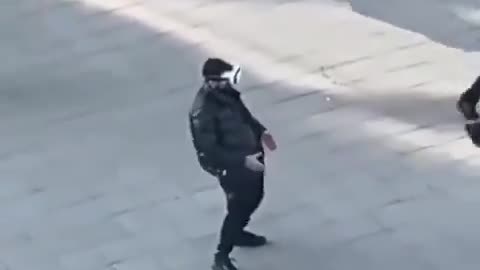 Enjoying His VR Headset