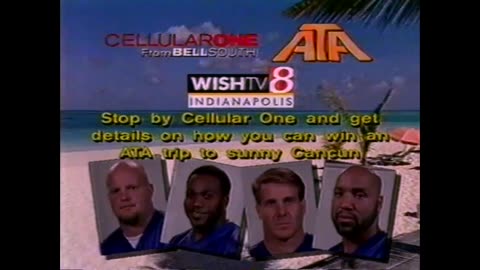 November 14, 2000 - Cheeseburger Deal & Go to Cancun with 4 Indy Colts (WISH Promo)