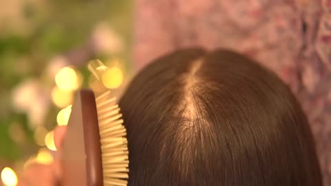 [ASMR] Relaxing Hair Brushing with Natural Brushes | Help You Sleep | No Talking