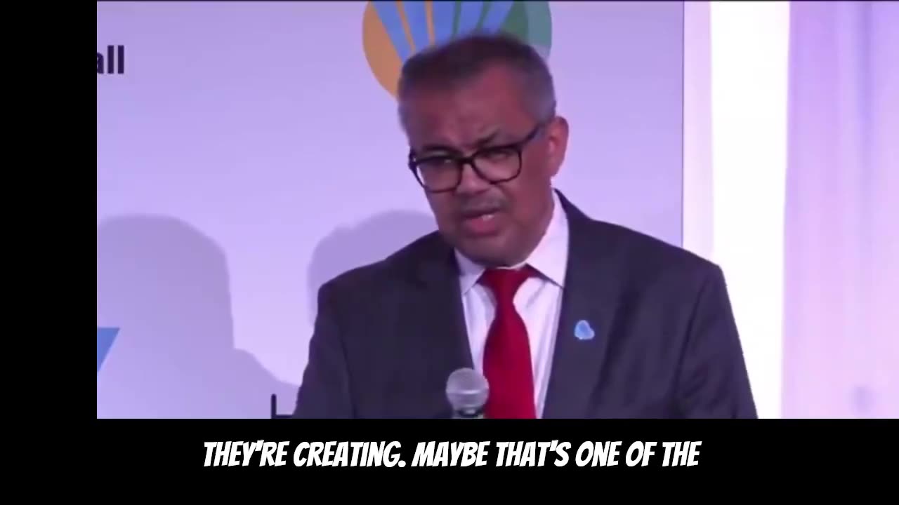 WHO Director General dr. Tedros: "But you know the serious challenge that's posed by anti-vaxxers.