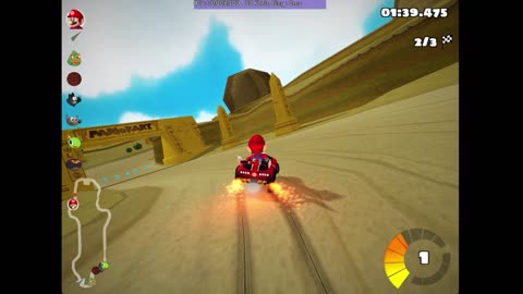 SuperTuxKart But Is Dry Dry Ruins From Mario Kart Wii