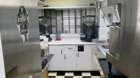Coffee Drinks Hot, Cold, Blended and Smoothie Concession Vending Trailer Set Up For Use