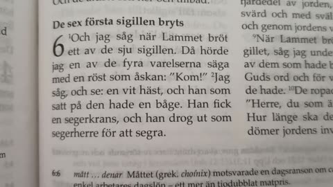 Uppenbarelseboken 6. Örebro 4 Nov. 2021