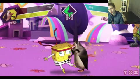 Nickelodeon Super Brawl Showdown! Battle #20 - Skipper The Penguin VS SpongeBob SquarePants