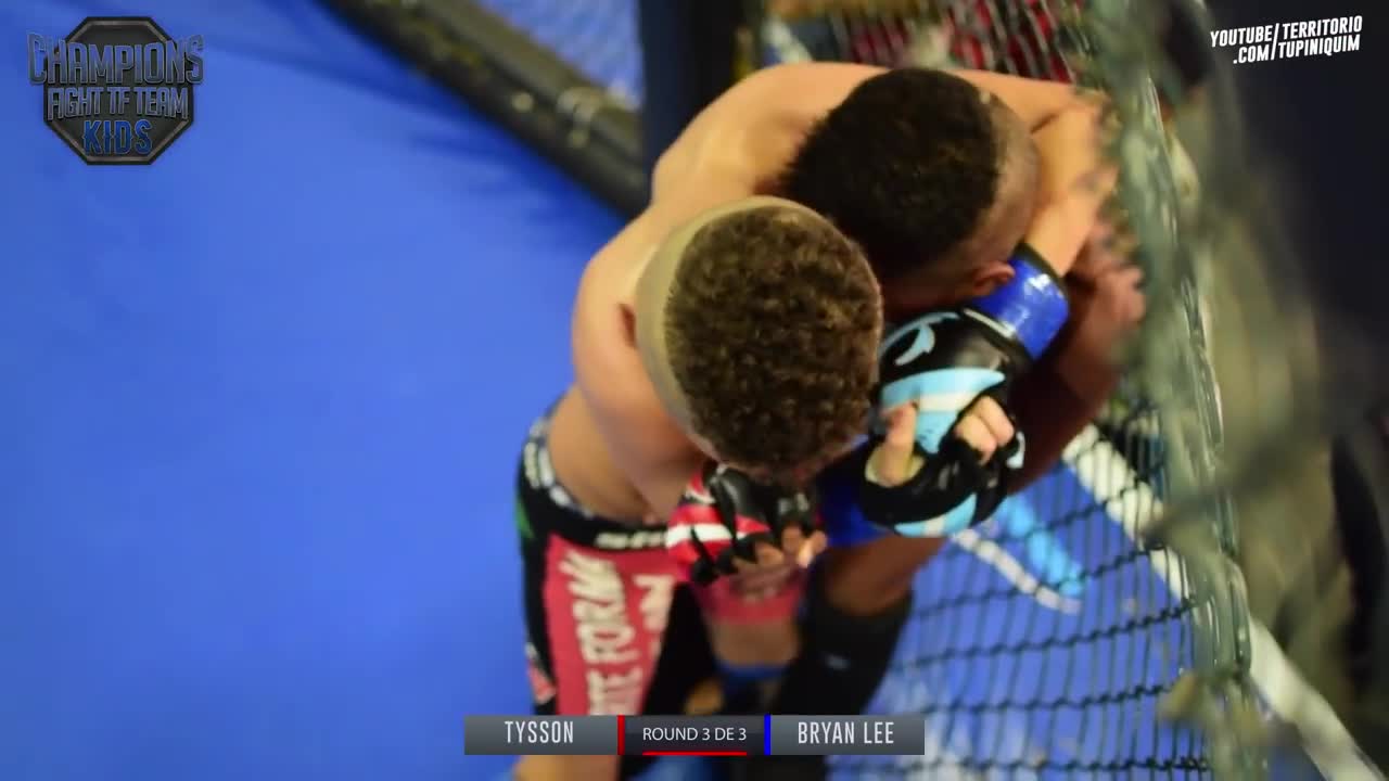 VIRAL!! Tayson vs Bryan Lee - Champions Fight Kids [MMA Kids]