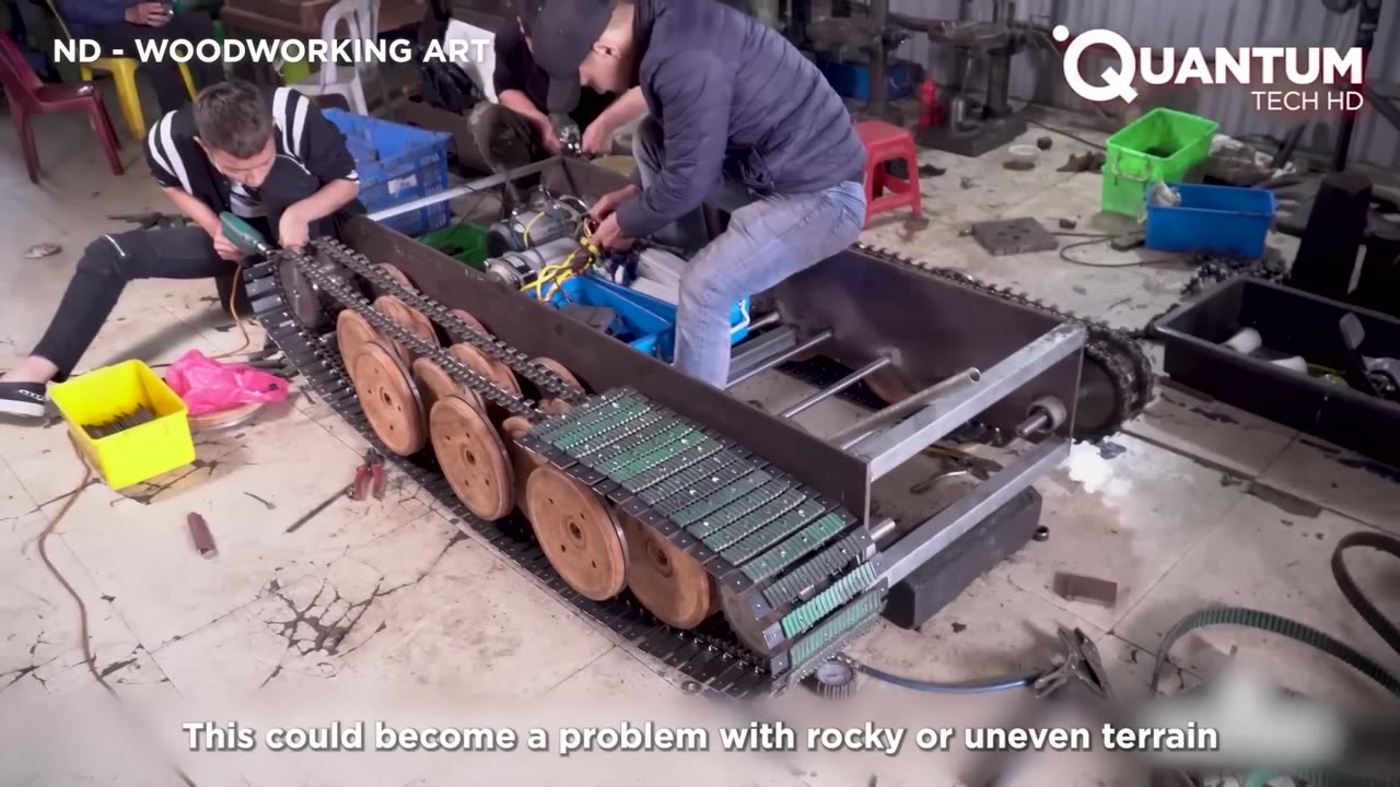 Man Builds Amazing TANK for his Son Using WOOD | by @NDWoodArt