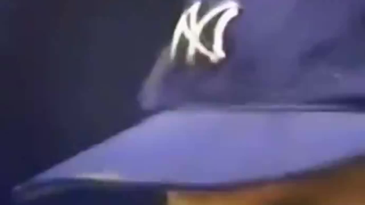 David Wells pitches while wearing Babe Ruth's hat that he purchased for $35,000 in 1997