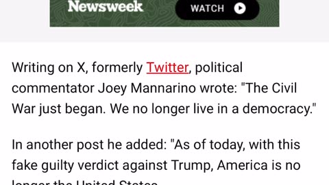 Civil war is brewing in America