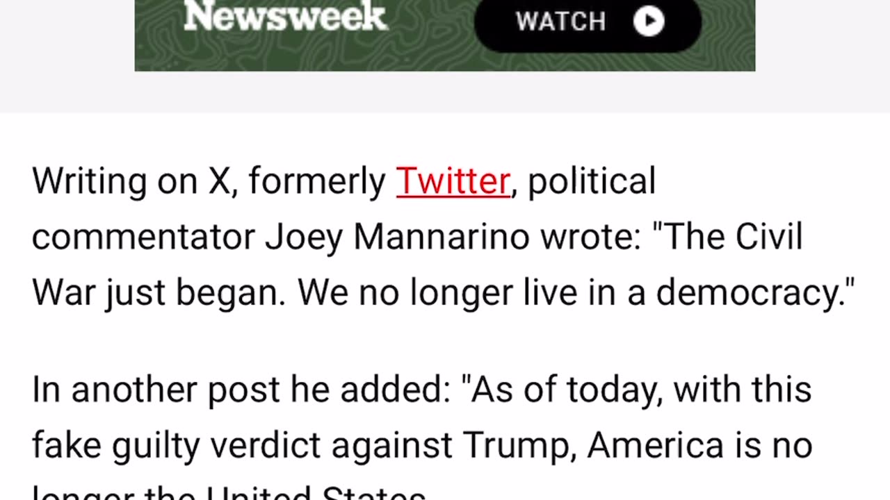Civil war is brewing in America