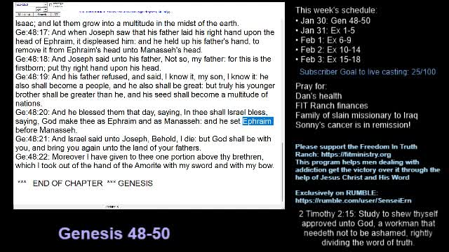 Genesis 48-50