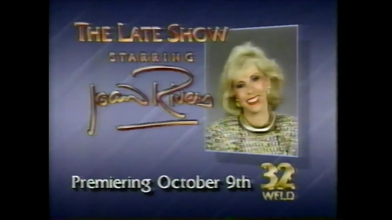 October 5, 1986 - Ad for Chicago Bears Hotline & Promo for 'Late Show with Joan Rivers'