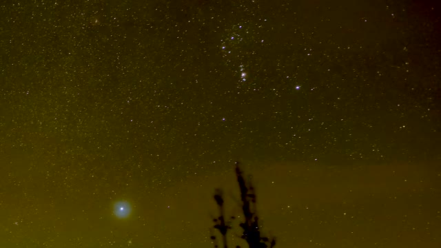 Starry Night Sky Time Lapse