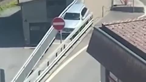 Funny people, crazy driver going where they should not and getting in trouble