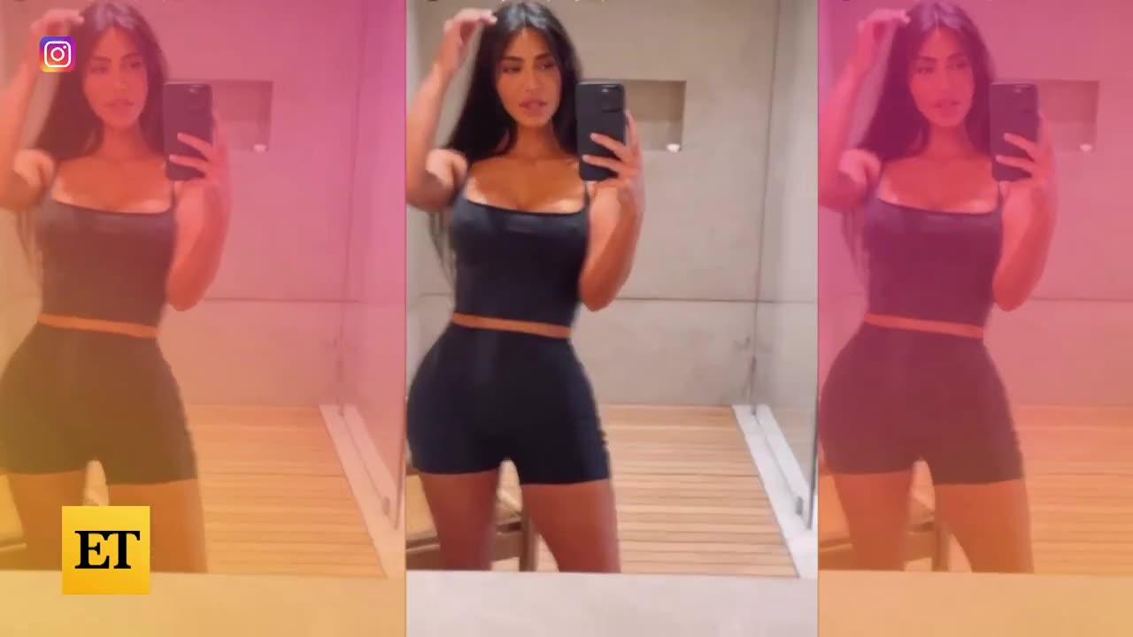 Kim Kardshian cuts Bangs