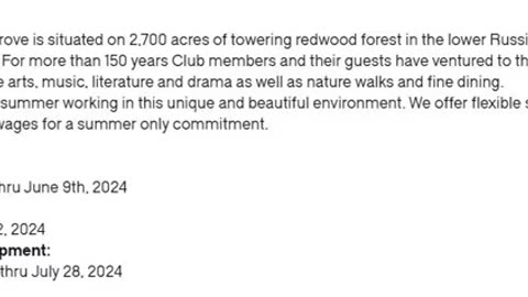 Bohemian Grove 2024💩DATE RIVELATE dal 3 al 9 giugno 2024,22 giugno 2024 e l'annuale campo estivo dal 8 al 28 luglio 2024 l'annuale raduno che si tiene dal 1878 al Bohemian Club un campeggio privato situato al 20601 Bohemian Avenue,Monte Rio