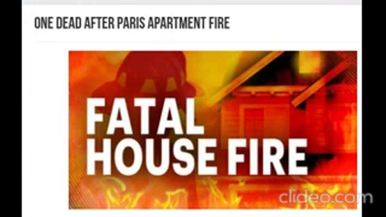 ONE DEAD IN PARIS, TEXAS APARTMENT FIRE