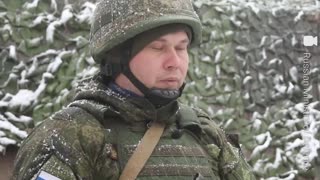 Russian serviceman about combat training