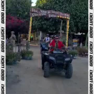 APRENDENDO A ANDAR DE QUADRICICLO NO LITORAL DA PARAIBA