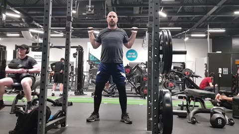 Squats speedlapse. Gym.26th Jan 2023