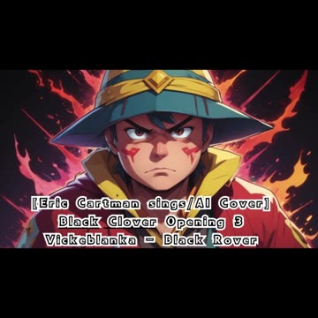[Eric Cartman sings/AI Cover] Black Clover Opening 3 Vickeblanka - Black Rover