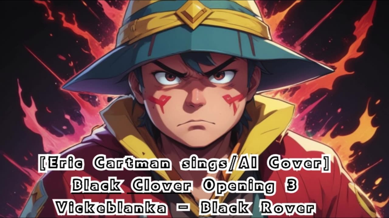 [Eric Cartman sings/AI Cover] Black Clover Opening 3 Vickeblanka - Black Rover