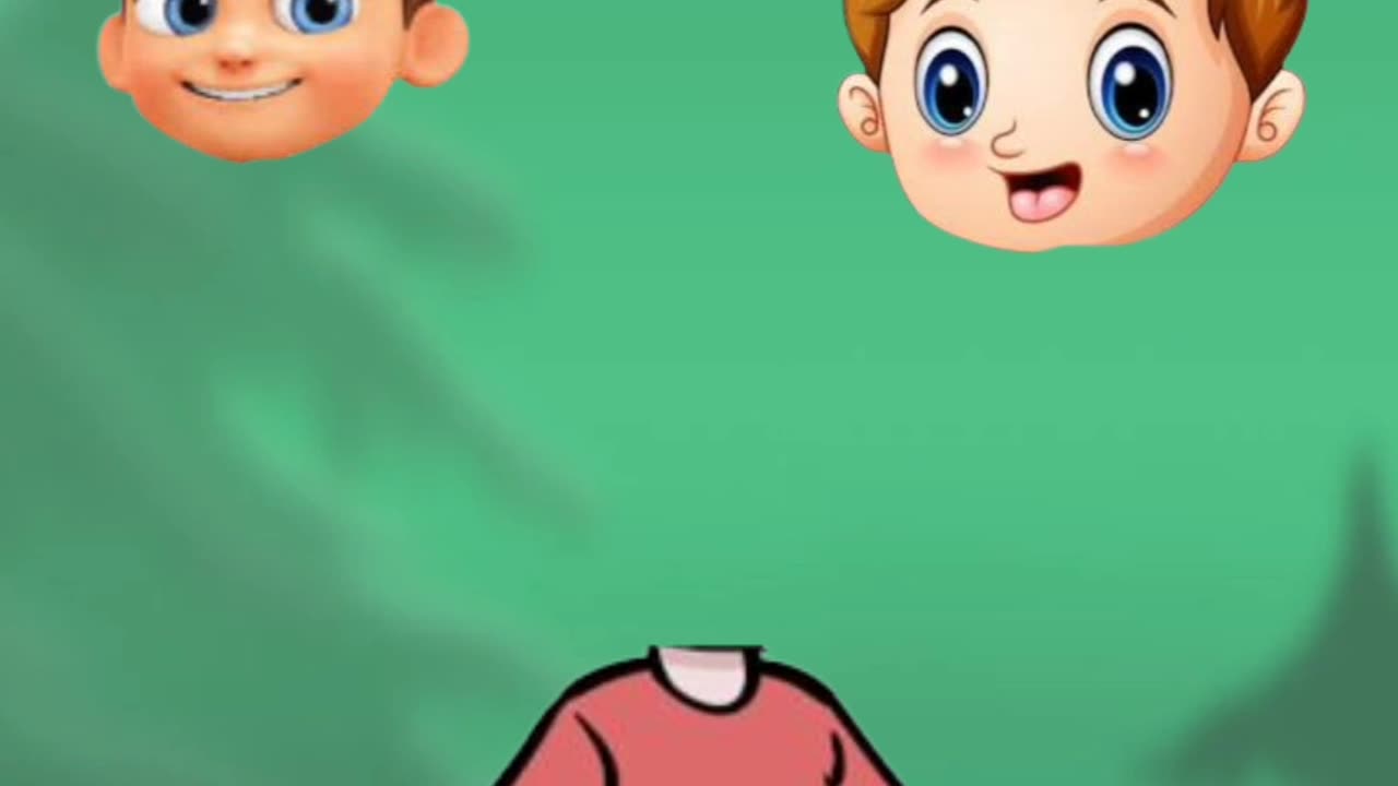 Cartoon head matching game