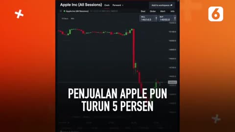 Perusahaan Apple Sahamnya Merosot Tajam