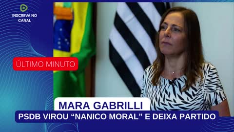 “NANICO MORAL” AFIRMA MARA GABRILLI AO DEIXAR PSDB