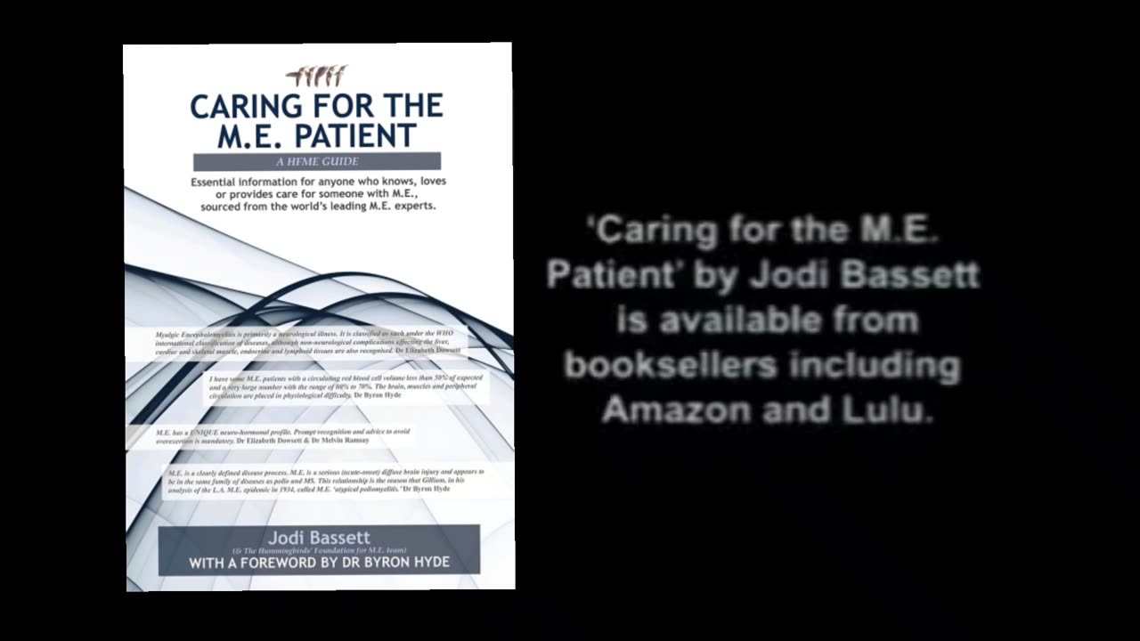 Q: What is Myalgic Encephalomyelitis (M.E.)? A. Enteroviral Encephalomyelitis, it is "NOT" ME/CFS which are "UNEXPLAINED" FATIGUE STATE illnesses - Jodi Bassett [[Spoken Word]]