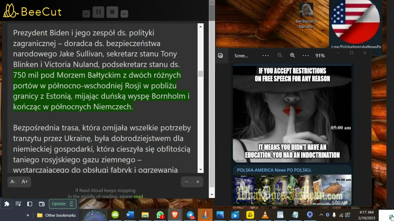 WDIM 9 lut 2023 r 🔴 Rosja Marki Biden „ terrorysta ” jako „ bezpośrednia konfrontacja ”🔴🔴