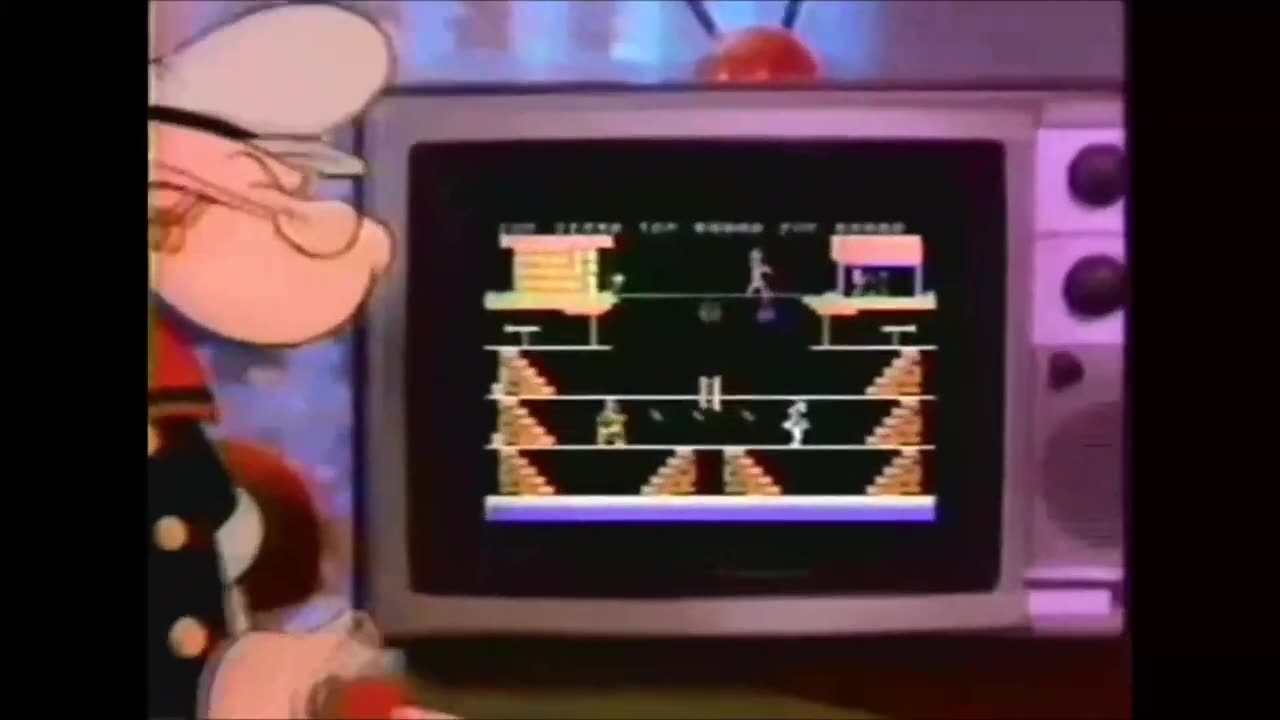 1983 Popeye Video Game Commercial