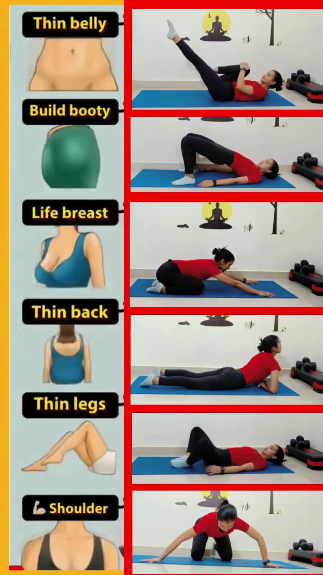 weight loss exercises at home #yoga #reducebellyfat #bellyfatloss