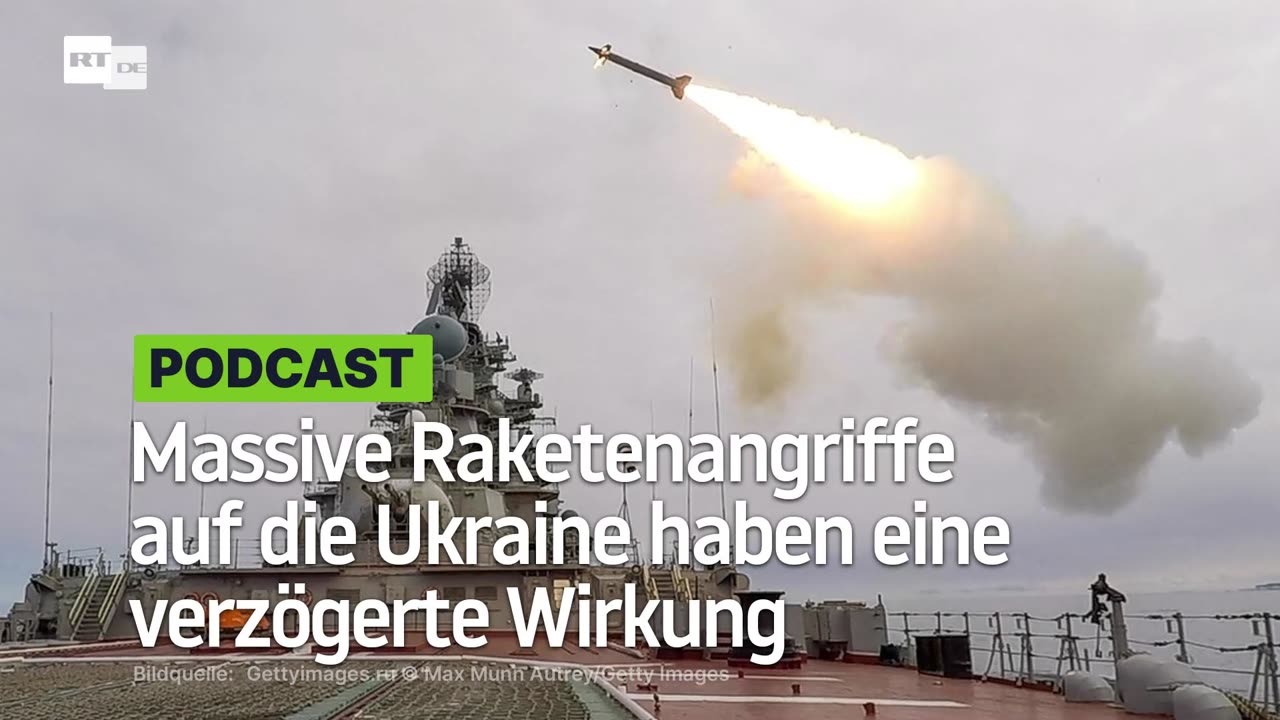 Massive Raketenangriffe auf die Ukraine haben eine verzögerte Wirkung