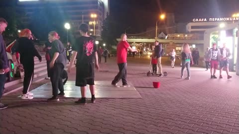 Dance at the street in Minsk.