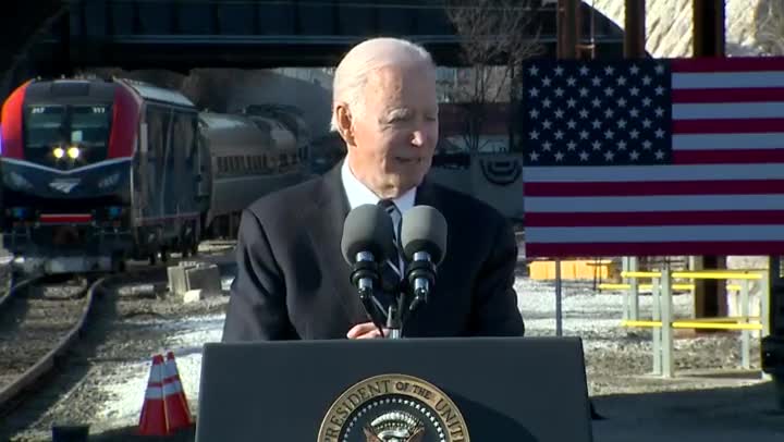 Biden Mumbles Through Bizarre Rant About Trains