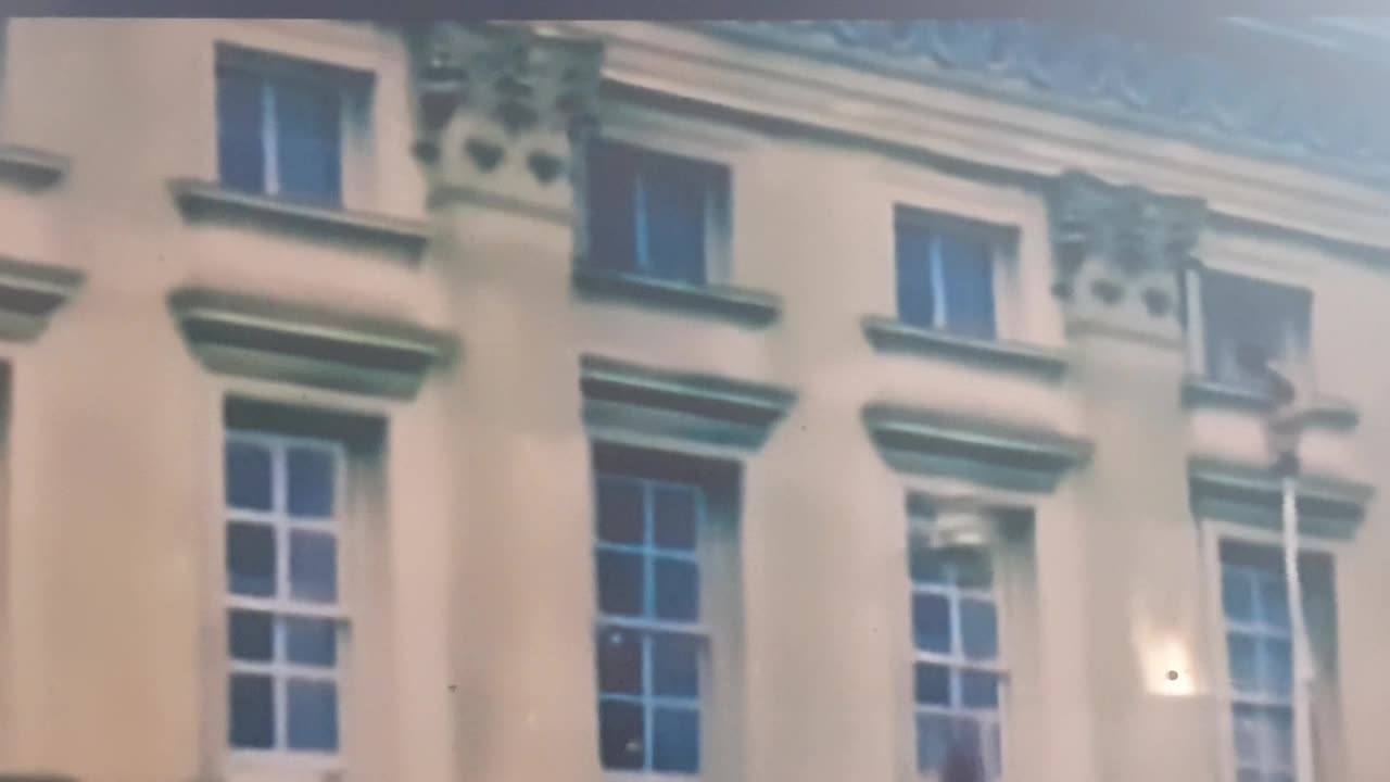 NAKED BOY ESCAPING BUCKINGHAM PALACE UPPER WINDOW. W.T.F