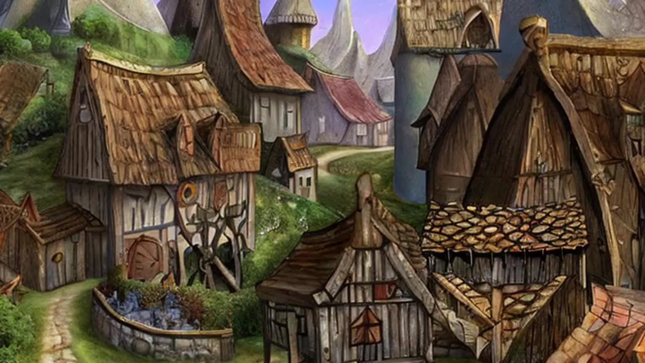 Medieval Fantasy Village of Glimdale | D&D Background Sound | 6.4 Hours #dnd