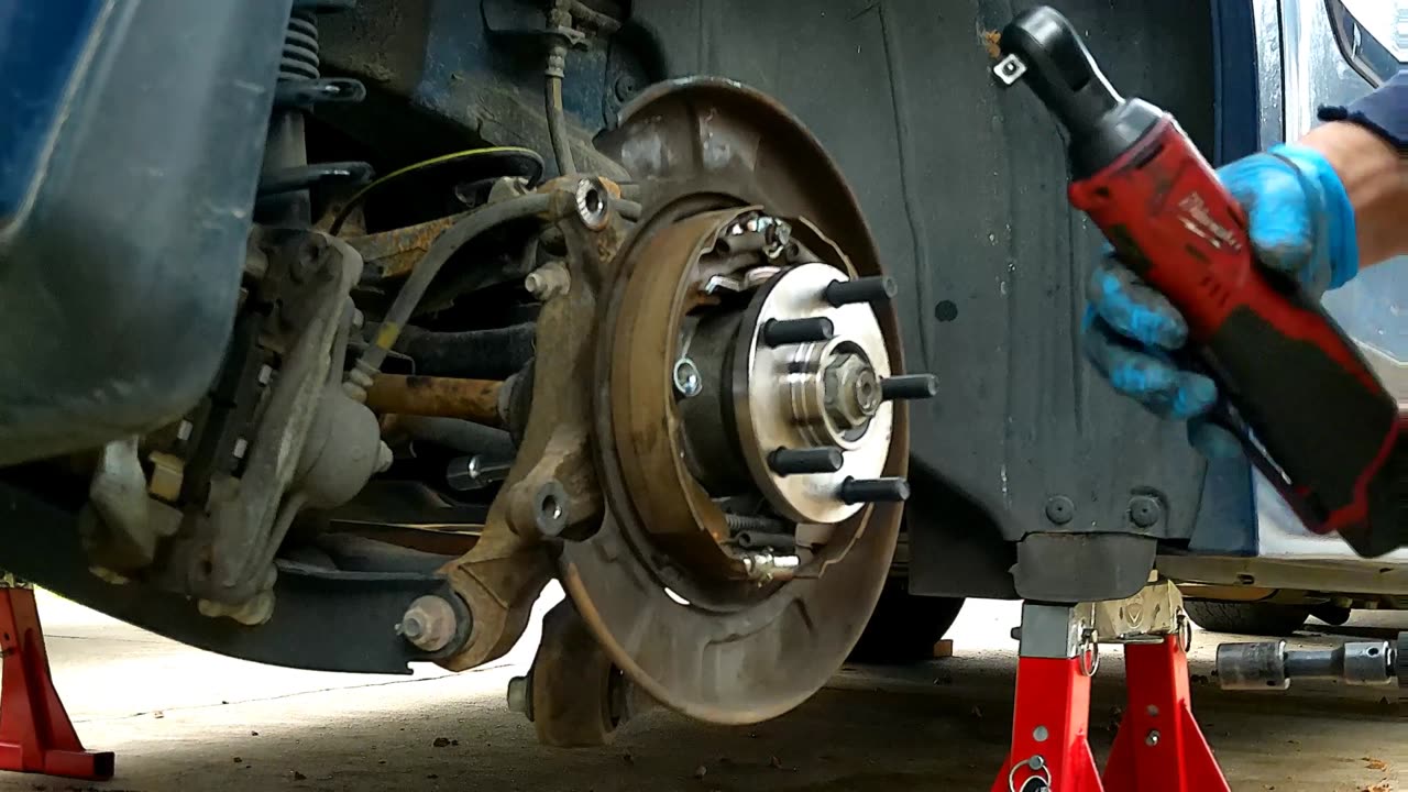 2011 Subaru Legacy F4 3.5L Rear Wheel Hub Bearing Replace